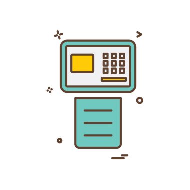 Faks simge tasarlamak vektör