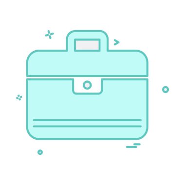 Evrak Çantası'nı simge tasarlamak vektör 