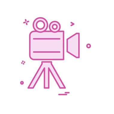 Kamera simgesi tasarım vektörü