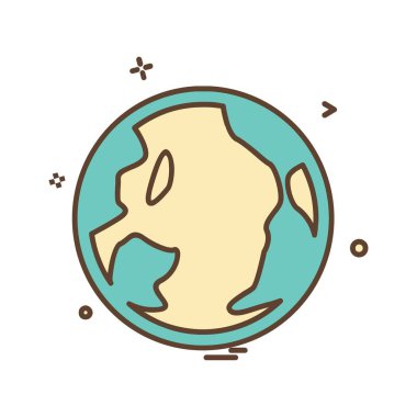 Küre simge tasarlamak vektör