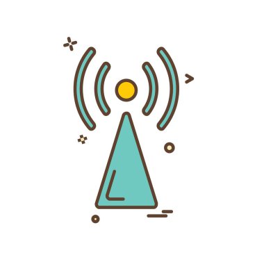 Wifi simge tasarım vektörü