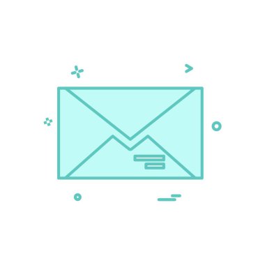 İleti simge tasarlamak vektör