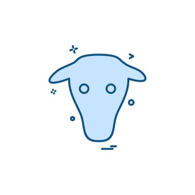 Hayvanlar simge tasarım vektörü