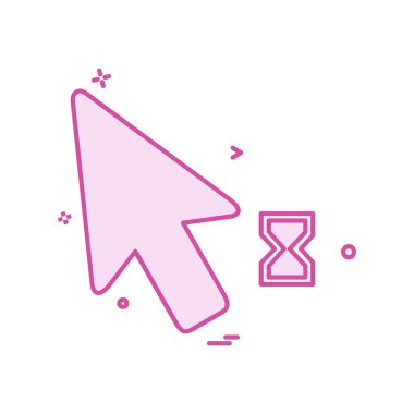 Fare imleci simgesi tasarım vektörü