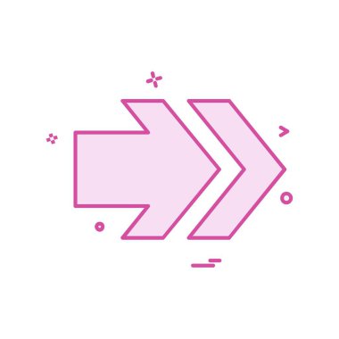 Sağ ok simge tasarlamak vektör