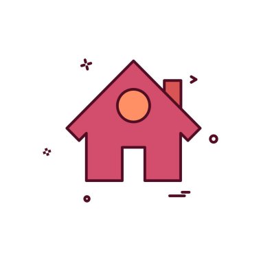 Ev simgesi tasarım vektörü