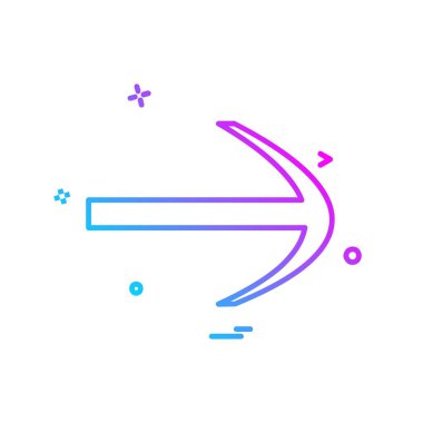 Sağ ok simge tasarlamak vektör