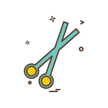 Makas simge tasarlamak vektör