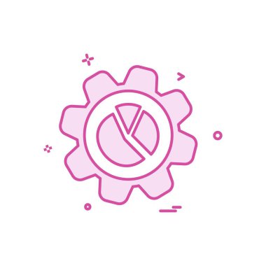 Vites simgesi tasarım vektörü