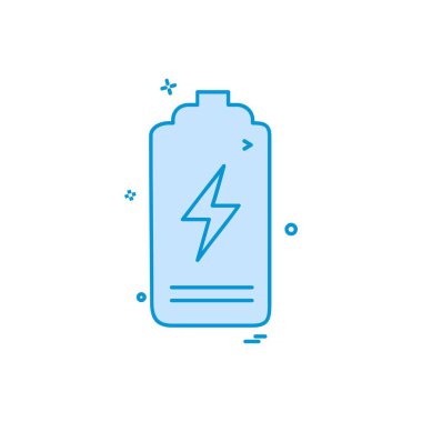 Batarya simgesi tasarım vektörü