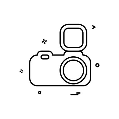 Kamera simgesi tasarım vektörü