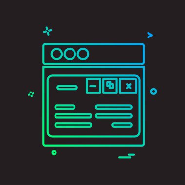 Web düzeni simge tasarım vektörü