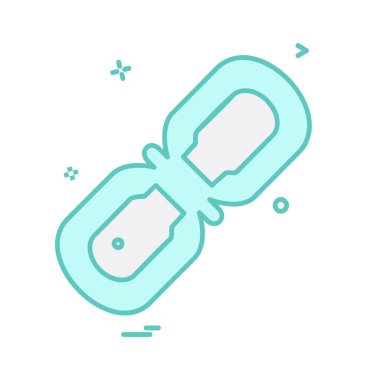 Web bağlantı simgesi tasarım, renkli vektör çizim