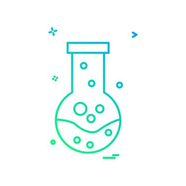 Beaker ikon tasarım vektörü
