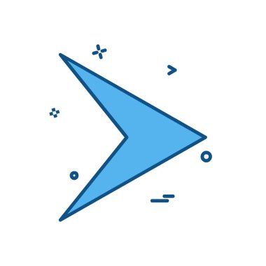 Sağ ok simge tasarlamak vektör