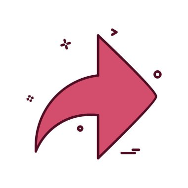 Ok simgesi tasarım vektörü