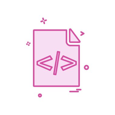 Dosya simgesi tasarım vektörü