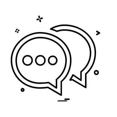 İleti simge tasarlamak vektör