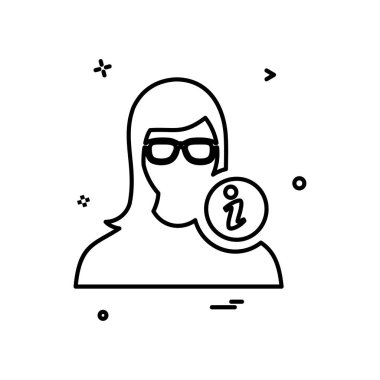 Kadın simge tasarlamak vektör