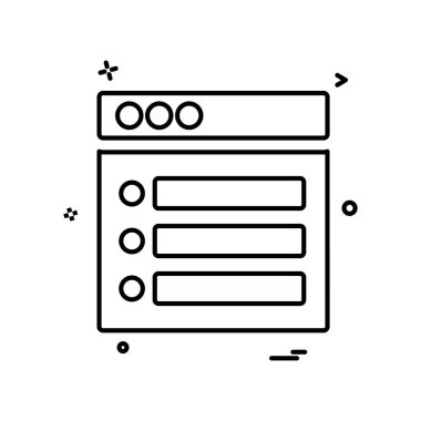 Web düzen simge tasarlamak vektör