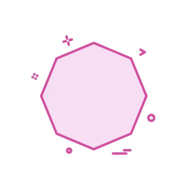 Pentagon simge tasarım vektörü