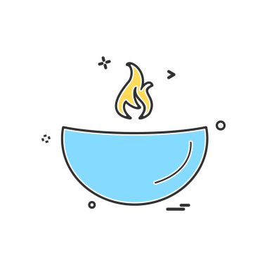 Yağ lambası simge tasarlamak vektör