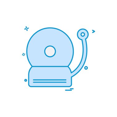 Çan simgesi tasarım vektörü