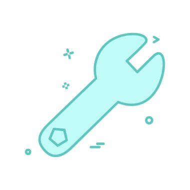 Çalışma araçlar simgesi tasarım, renkli vektör çizim 