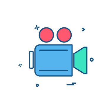 Kamera simgesi tasarım vektörü