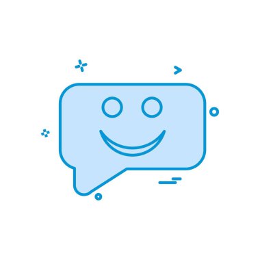 emoji simge vektör tasarımı SMS sohbet