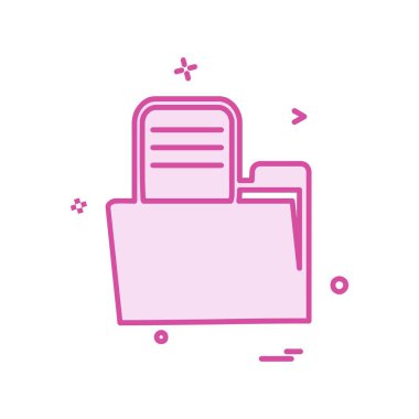 Dosya simgesi tasarım vektörü 