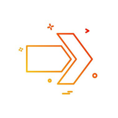 Ok simgesi tasarım vektörü