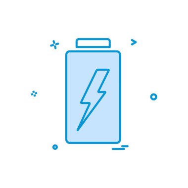 Batarya simgesi tasarım vektörü