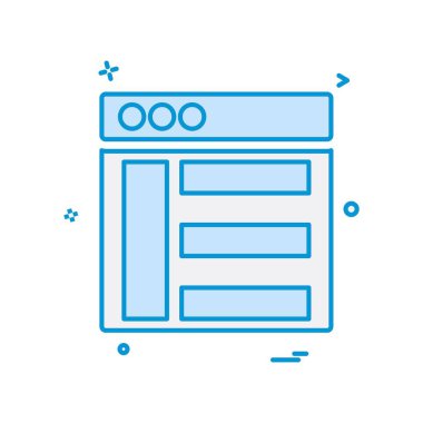 Web düzen simge tasarlamak vektör