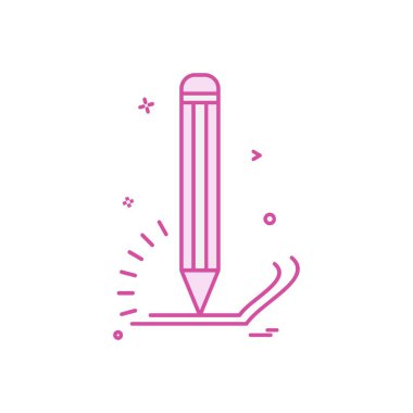 Kalem simge tasarlamak vektör