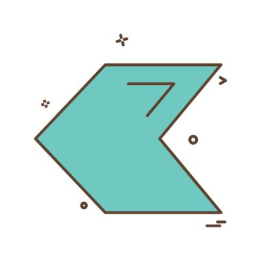 Sol simge tasarlamak vektör