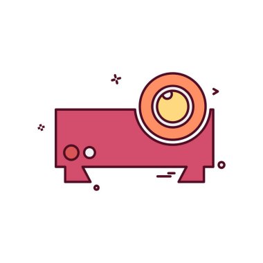 Kamera simgesi tasarım vektörü