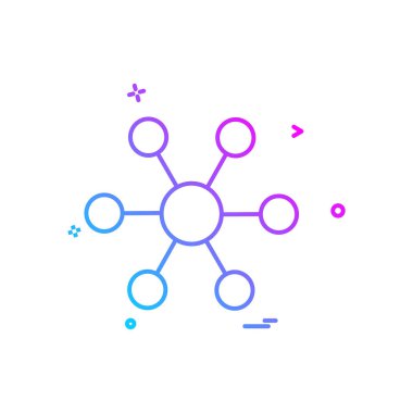 Ağ simgesi tasarım vektörü