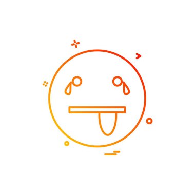 Emoji simgeleri tasarım vektörü 