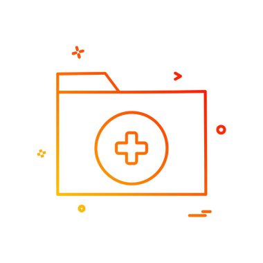 Klasör simge tasarlamak vektör