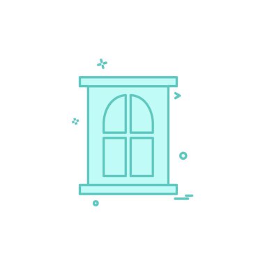 Kapı simge tasarlamak vektör 