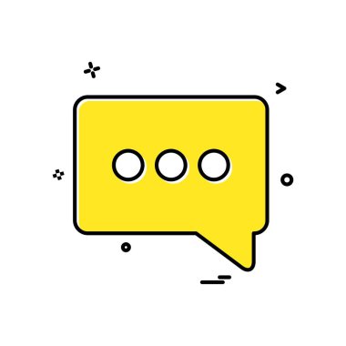 sohbet açılır menüsü sms simge vektör tasarımı