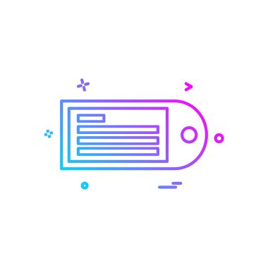 İleti simge tasarlamak vektör