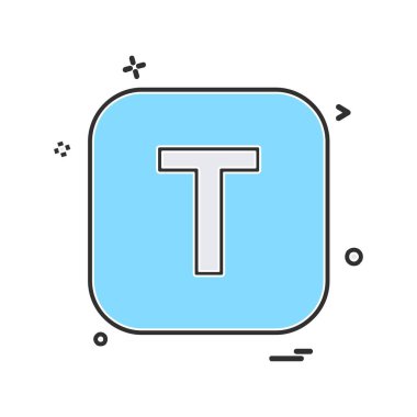 İngilizce alfabe simge tasarlamak vektör 