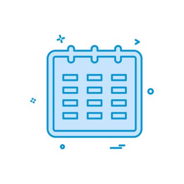 Takvim simgesi tasarım vektörü