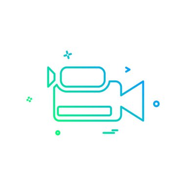 Kamera simgesi tasarım vektörü