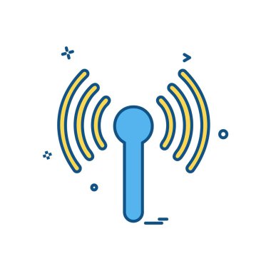 Wifi simge tasarım vektörü