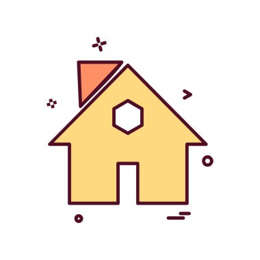 Emlak simge tasarlamak vektör