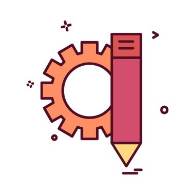 Ayar Dişli simge tasarlamak vektör