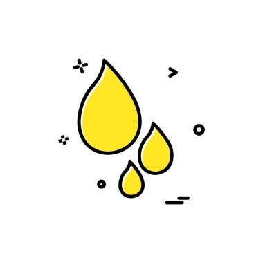 Damla simge tasarlamak vektör